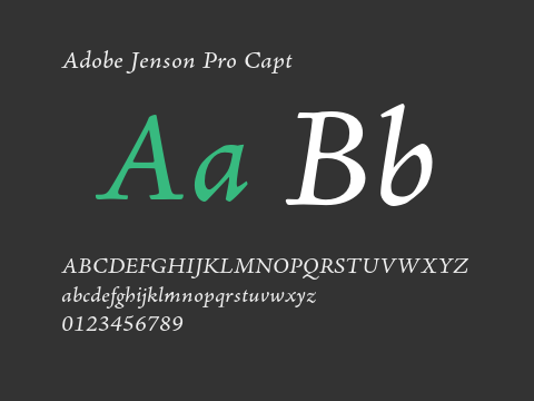 Adobe Jenson Pro Capt