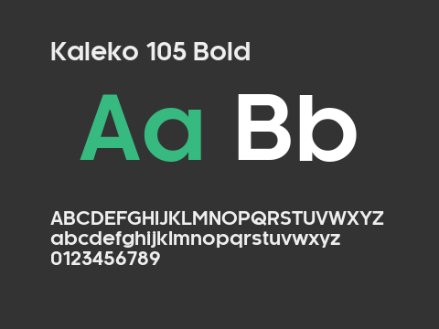 Kaleko 105 Bold