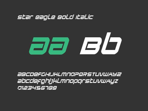 Star Eagle Bold Italic