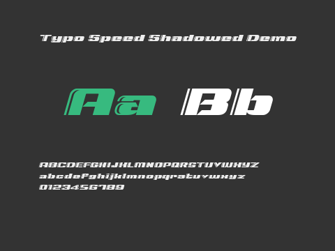 Typo Speed Shadowed Demo