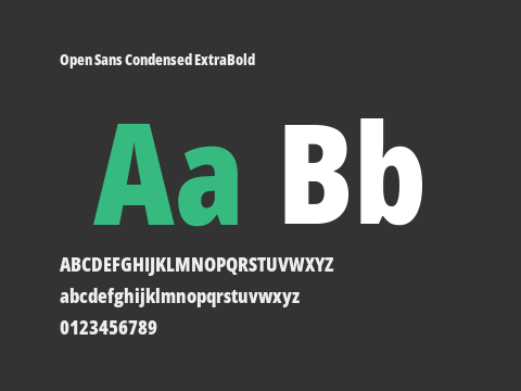 Open Sans Condensed ExtraBold