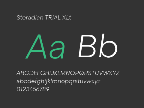 Steradian TRIAL XLt