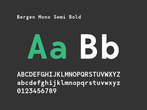 Bergen Mono Semi Bold