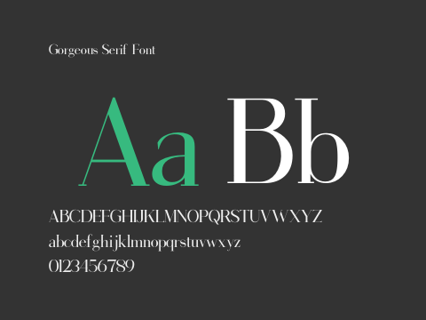 Gorgeous Serif Font