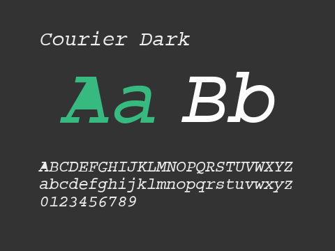 Courier Dark