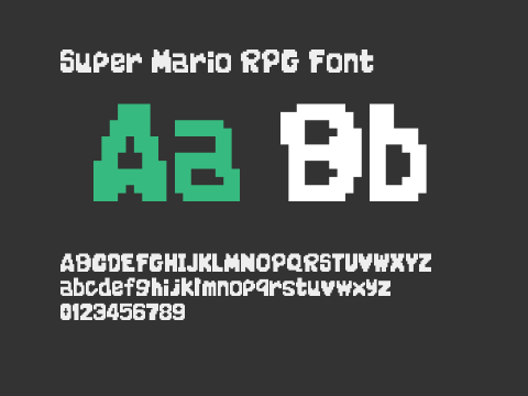 Super Mario RPG Font