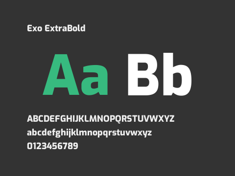 Exo ExtraBold