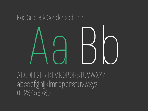 Roc Grotesk Condensed Thin