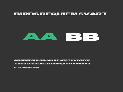 Birds Requiem Svart