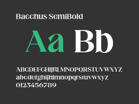 Bacchus SemiBold