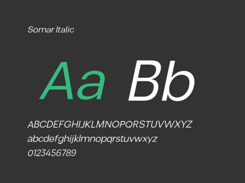 Somar Italic