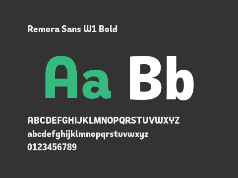 Remora Sans W1 Bold