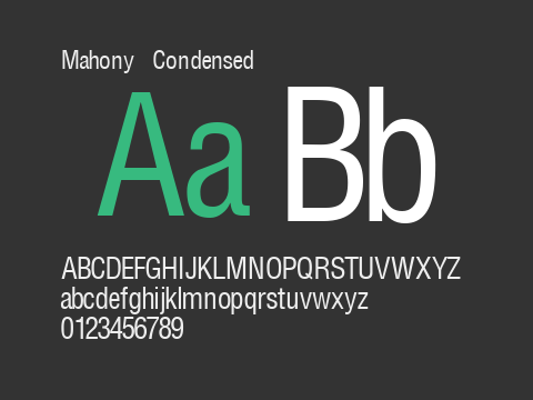 Mahony Condensed