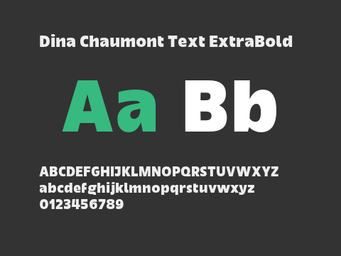 Dina Chaumont Text ExtraBold