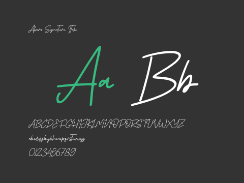 Alvero Signature Italic