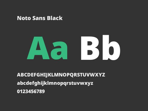 Noto Sans Black