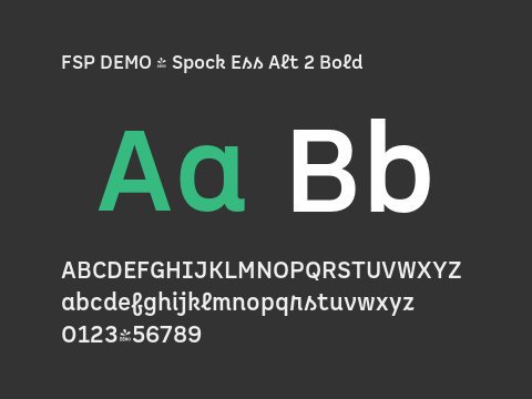 FSP DEMO - Spock Ess Alt 2 Bold