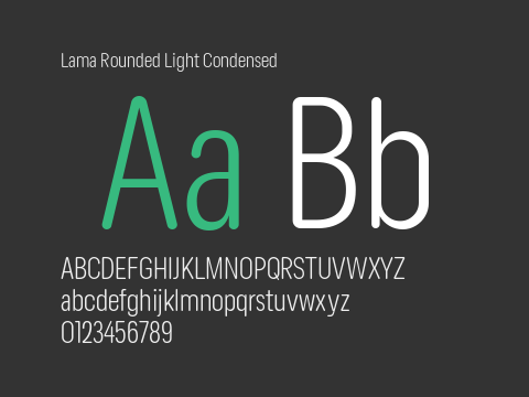 Lama Rounded Light Condensed