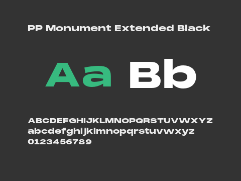 PP Monument Extended Black