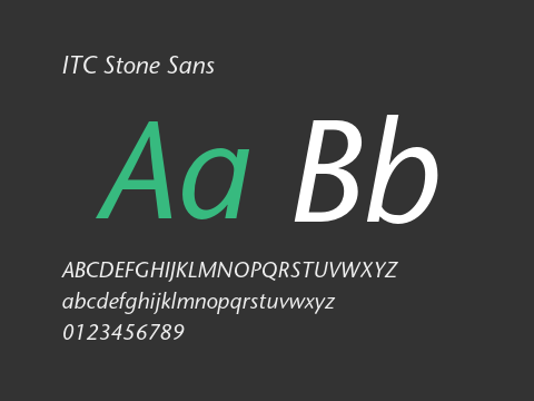 ITC Stone Sans