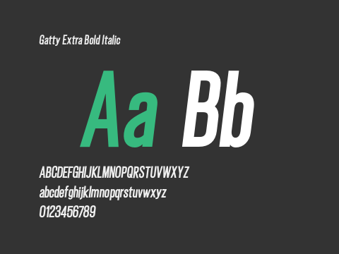 Gatty Extra Bold Italic