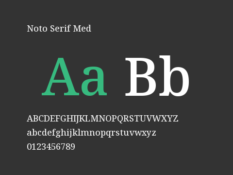 Noto Serif Med