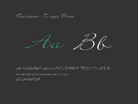 Quilline Script Thin