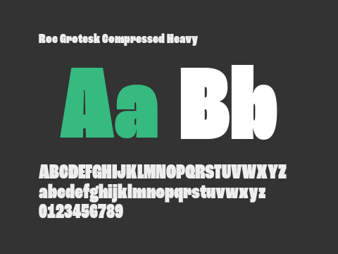 Roc Grotesk Compressed Heavy