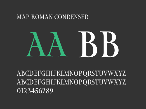 Map Roman Condensed