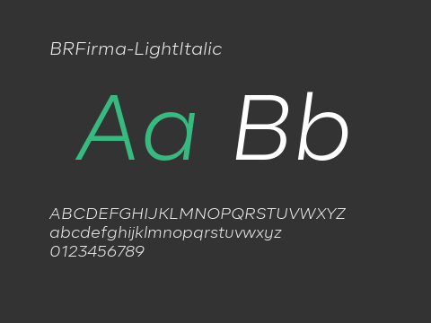 BRFirma-LightItalic