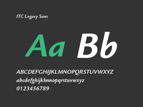 ITC Legacy Sans