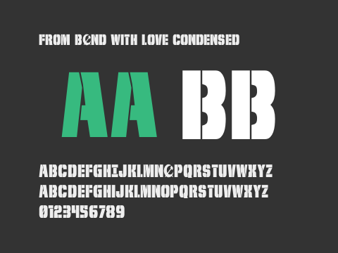 From BOND With Love Condensed