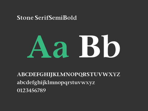 Stone SerifSemiBold