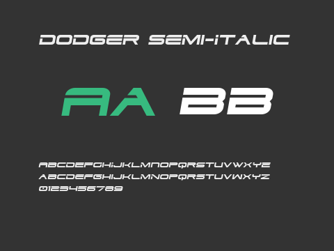 Dodger Semi-Italic