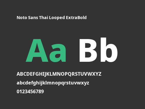 Noto Sans Thai Looped ExtraBold