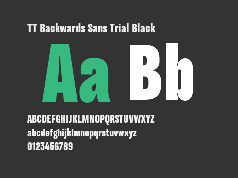 TT Backwards Sans Trial Black