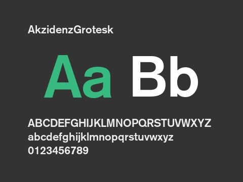 AkzidenzGrotesk