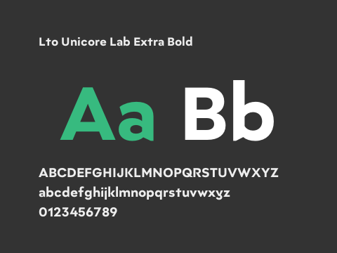 Lto Unicore Lab Extra Bold