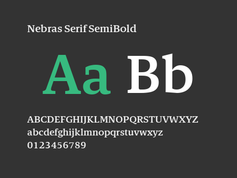 Nebras Serif SemiBold