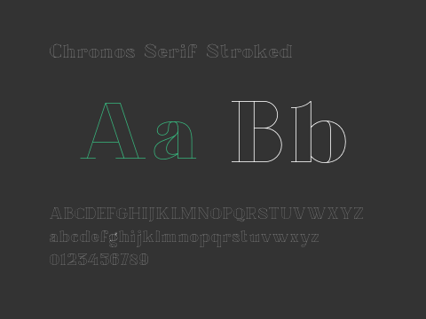 Chronos Serif Stroked