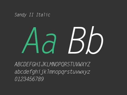 Sandy II Italic