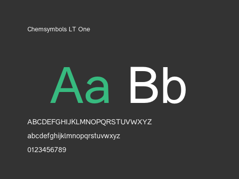 Chemsymbols LT One