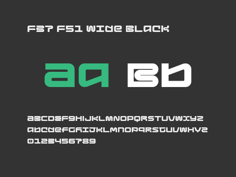 F37 F51 Wide Black