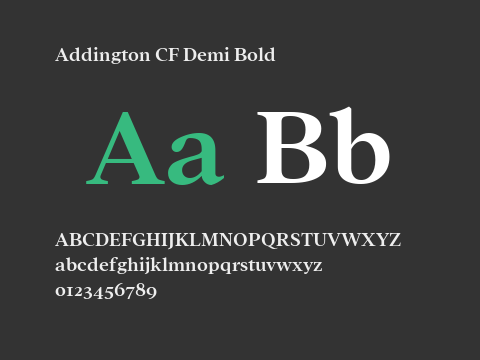 Addington CF Demi Bold