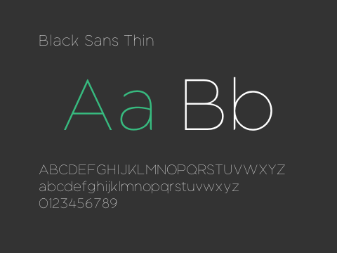 Black Sans Thin