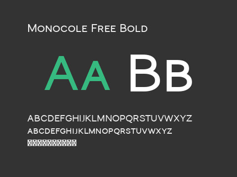 Monocole Free Bold