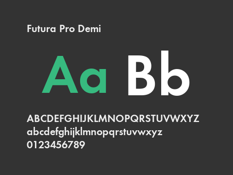 Futura Pro Demi