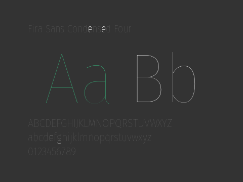 Fira Sans Condensed Four