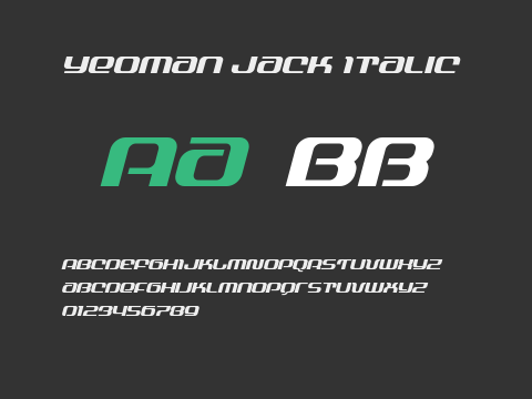 Yeoman Jack Italic