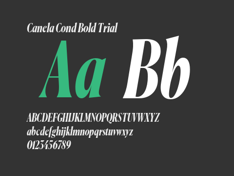 Canela Cond Bold Trial